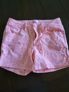 YMI GIRL Girls Denim Shorts Pink Size 14Peach Hearts - Picture 1 of 5