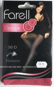 PINK fushia Tights Size 1 / S - 50 D - Women's FARELL Lycra Sexy #C59 - Picture 1 of 2