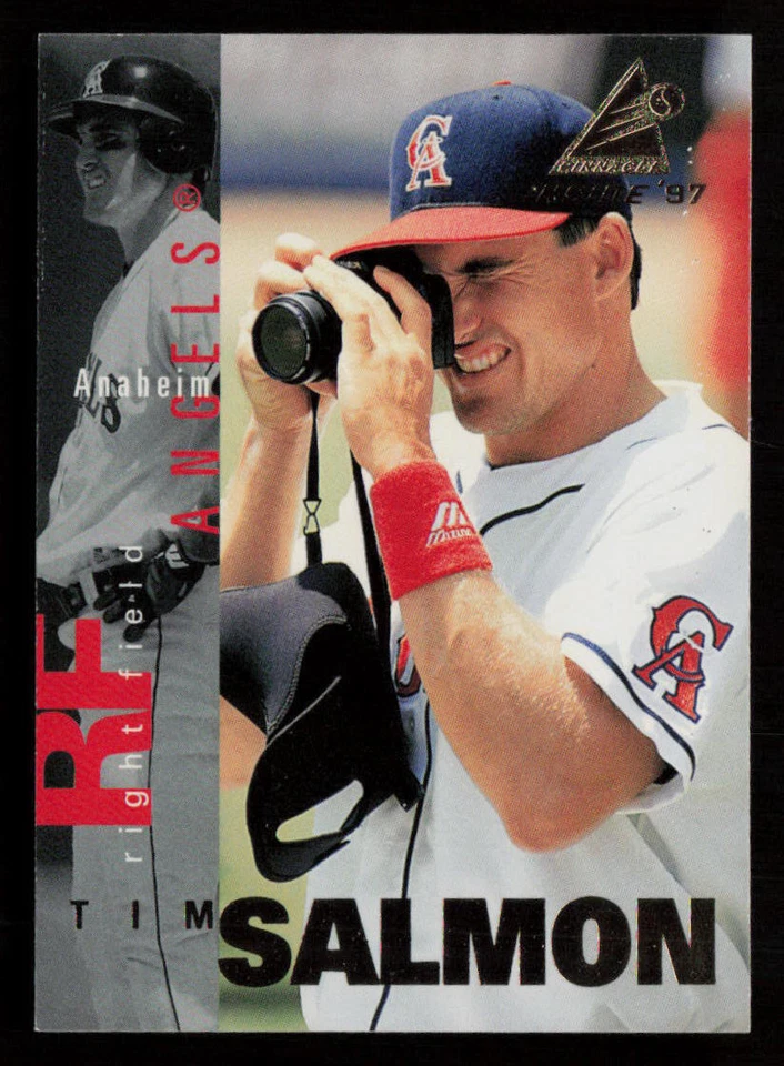 1997 Pinnacle Inside Tim Salmon #85 Anaheim Angels Baseball Card - Image 1 of 2