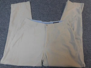 Daniel Cremieux Mens pants 36x32 beige straight chino silk classic - Picture 1 of 11