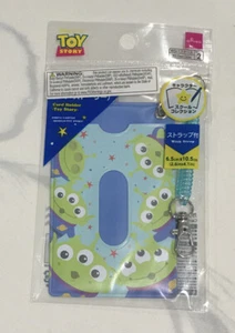 Disney toy story green aliens ID Card Case pass Holder with strap Daiso Japan  - Picture 1 of 2
