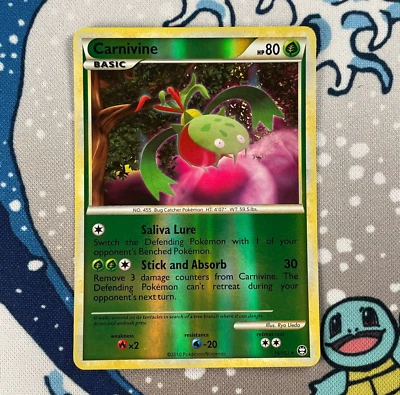 Carnivine 16/102 Reverse Holo Rare HGSS Triumphant Set Pokemon Card 2010 NM/LP - Image 1 of 3