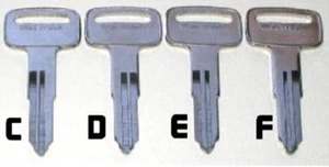 (1)1985 + Suzuki Motorcycle ATV Keys Cut to Your Key Code  Savage, Boulevard S4 - Picture 1 of 1