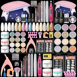 Acrylic Nail Kit with Drill Nail Kit Acrylic Set for Beginner Nude Pink White 12 - Picture 1 of 9