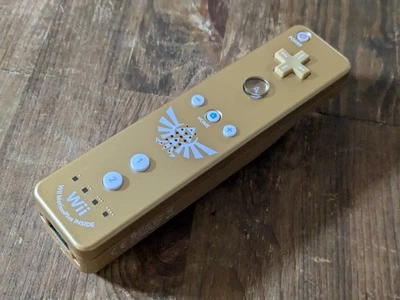 Nintendo Wii Zelda Skyward Sword Gold Remote Controller With Motion Plus Tested - Image 1 of 3