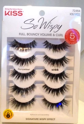 KISS So Wispy False Eyelashes Pompadour, 5 Pairs - Image 1 of 2