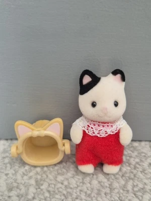 Sylvanian Families Baby Camping Series Blind Bag Tuxedo Cat With Bucket - Image 1 of 3