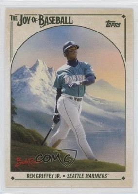 2023 Topps X Bob Ross La alegría del béisbol Ken Griffey Jr #40 Salón de la fama Foto 1 de 2
