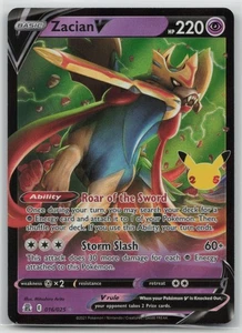 Tarjeta Pokémon Zacian V Ultra Rara Celebraciones 016/025 Casi Nueva - Imagen 1 de 2