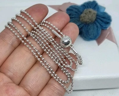 Collana ESSENZA catena di perline PANDORA originale nuova in scatola S925 ALE 💕 80 cm  - Immagine 1 di 4