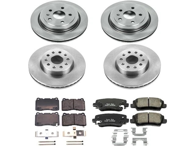 Kit de pastillas de freno delanteras y traseras y rotor para Cadillac CTS 2015 DK628XY 2014-2018 Foto 1 de 1