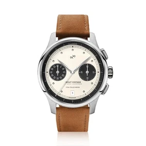 1934 Telechron Mens Watch, Stainless Steel, (Steel/Off White & Black, 42mm) - Picture 1 of 7