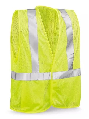 Class 2 Standard Hi-Vis Safety Vest - Lime, L/XL - Image 1 of 4