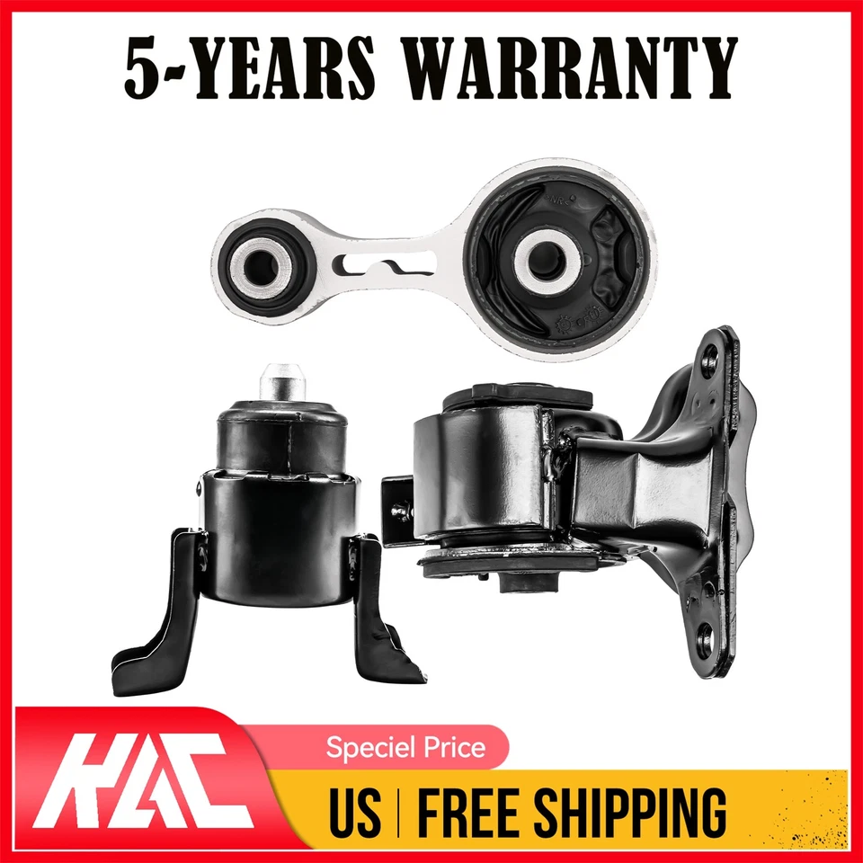 Soportes de motor delanteros izquierdo derecho trasero 3 piezas para Mazda 6 2003 2004 2005 2,3 L Foto 1 de 4