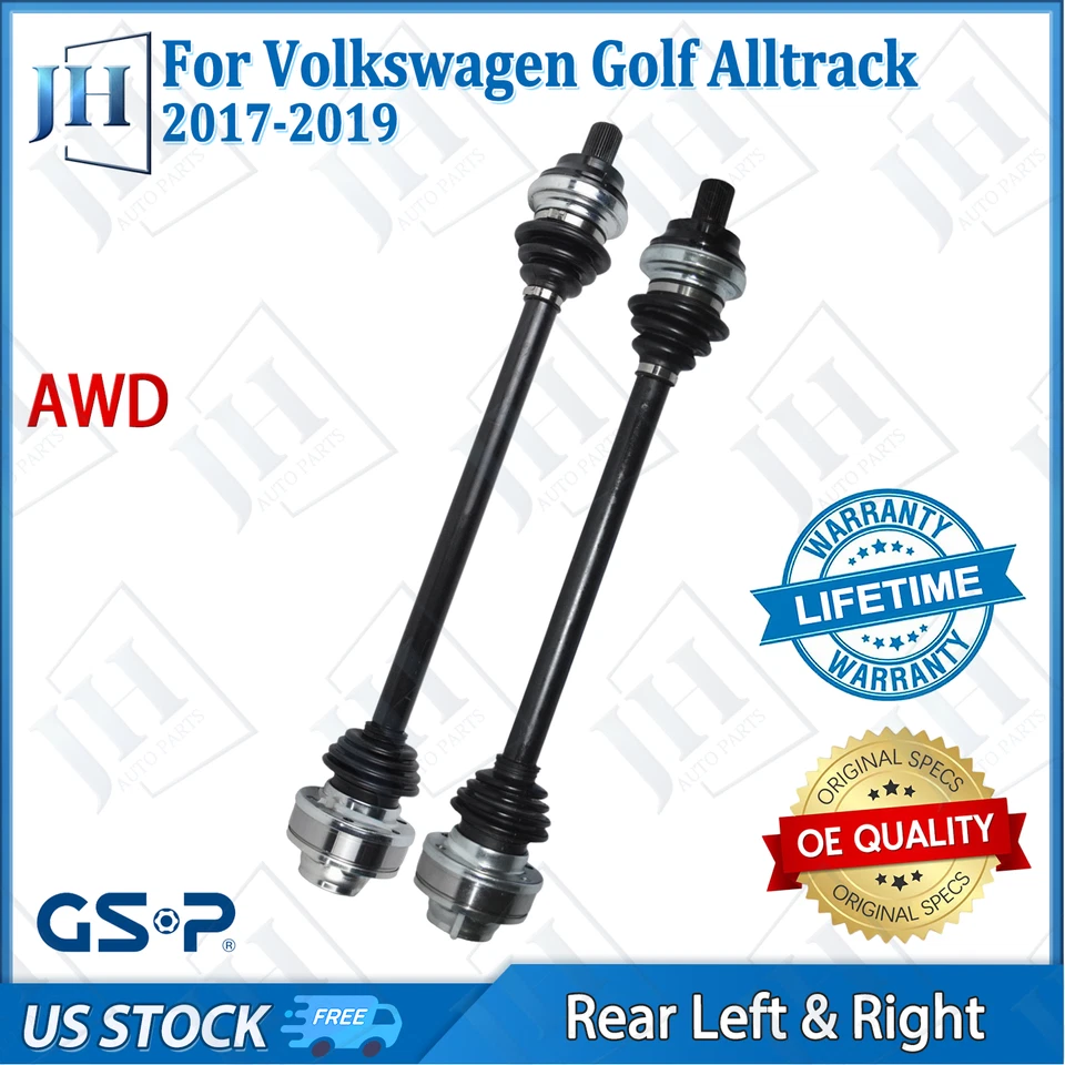 Par trasero OE eje CV izquierdo derecho eje para Volkswagen Golf Alltrack R 2017-19 AWD Foto 1 de 4