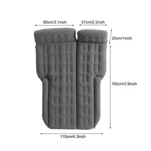 185*110cm SUV Aufblasbare Matratze Reise Camping Auto Luftbett Rücksitz (Gra BAK - Bild 1 von 9