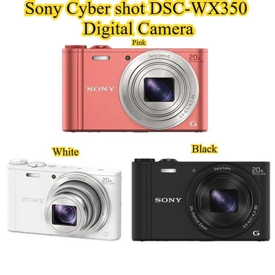 Sony Cyber shot DSC-WX350 Digital Camera 18.2MP 20xOptical Zoom English Language - Image 1 of 4