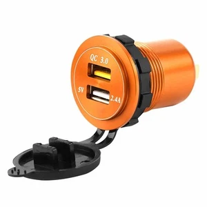♡ Podwójna szybka ładowarka USB3.0 QC i woltomierz samochód do samochodu DC Car Boat Mobile - Zdjęcie 1 z 6