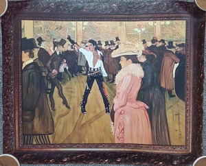 Mr. Brainwash Michael Jackson im Moulin Rouge Poster 28,5"x23" TOP - Bild 1 von 1