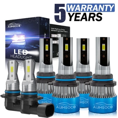 KIT de luces antiniebla de haz alto bajo bombilla LED blancas para Lexus RX300 1999-2003 Foto 1 de 4