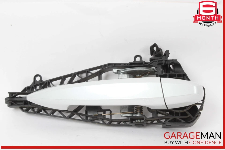 14-18 BMW X5 X6 Rear Right Passenger Side Exterior Door Handle White OEM - Image 1 of 4