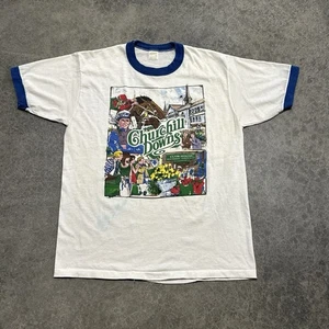 Vintage Kentucky Derby T-Shirt Herren Gr. Large blau 80er Pferderennen Ringer - Bild 1 von 5