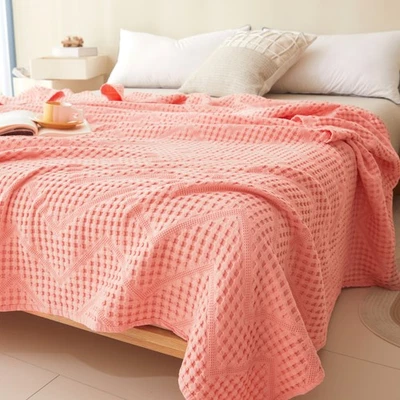 Newly Listed Pure Cotton Breathable Thin Blanket Ultra-Comfortable Cozy Solid - Image 1 of 4