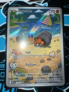 Tarjeta rara ilustración IR Pokemon Black Bolt Dweeble #129 - Imagen 1 de 1