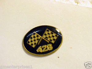 428 Engine Pin with Racing Flag  Hat Tack  *** Nicer than Picture - Picture 1 of 1