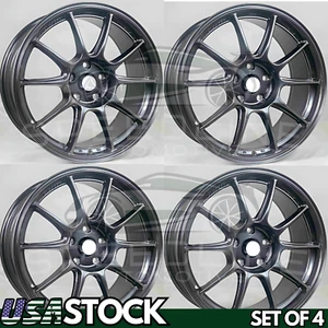 5x114.3 5 x 114.3 18 Inch 8.5/ 9.0 Staggered Wheels Rims Set of 4 New Condition - Picture 1 of 1