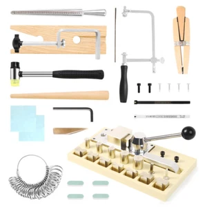 Metal Ring Bender Stick Measuring Tool Ring Mandrel Jewelry Making Shaping Kit - Picture 1 of 10