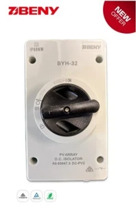 ZJ beny BYH-32 DC Isolator 4 Pole IP66 1000V - breather valve, electrical and PV - Picture 1 of 5