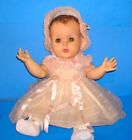 Vtg 1959 American Character Jointed Toodles Baby Doll Orig. Dress + Bonnet