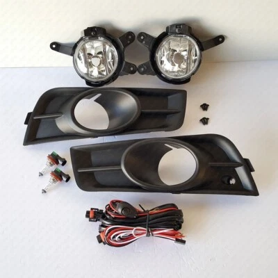 For 2011-2014 Chevrolet Cruze Clear Lens Fog Light L+R w/ Switch Bulb Bezel Pair Foto 1 de 4