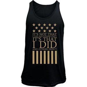 I Did, They Didn't American Veteran Tank Top - Picture 1 of 2