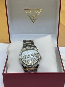 New Authentic Authentic GUESS Women Silver Tone Stainless Steel Watch U10071L2 - Picture 1 of 4