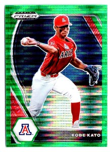 KOBE KATO RC 2021 PANINI PRIZM DRAFT PICKS GREEN PULSAR #217 PARALLEL