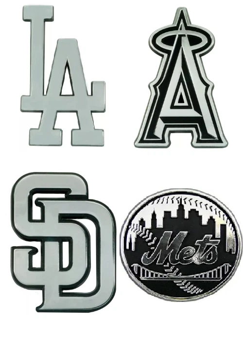Brand New MLB Chrome Metal 3D Sticker Decal Emblem Car Truck SUV - Image 1 of 1