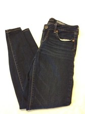 Aeropostale Low-Rise Jean Jegging Size 6 Blue Distressed Dark Wash #1907