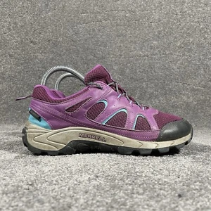 Merrell Oak Creek Niñas Talla 5 M Púrpura Bajo Con Cordones Impermeables Zapatos de Senderismo Usados - Imagen 1 de 11