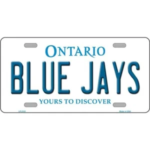 MINI Size 4"x2.2" License Plate Metal Sign for Home Blue Jays Toronto Canada - Picture 1 of 1