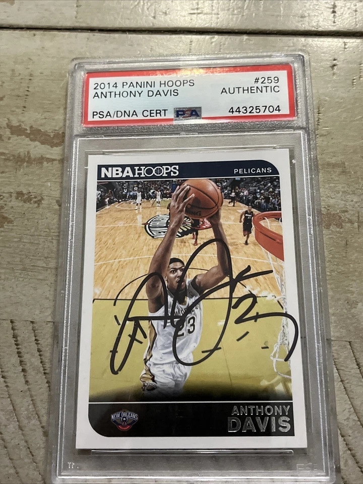 2014 Panini Hoops Anthony Davis Autograph Card PSA Certified - Image 1 of 1