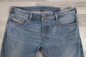 Pantalones de mezclilla para hombre Diesel ZATINY regular bootcut azul W36 L32 lavado 0073P - Imagen 1 de 13