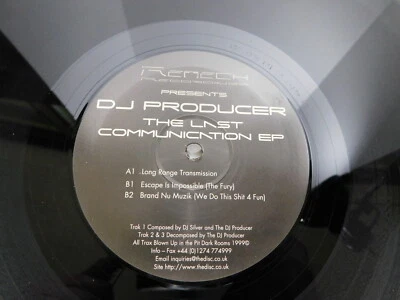 DJ Producer– The Last Communication EP 12" 1999 UK Electronic Hardcore - Image 1 of 4