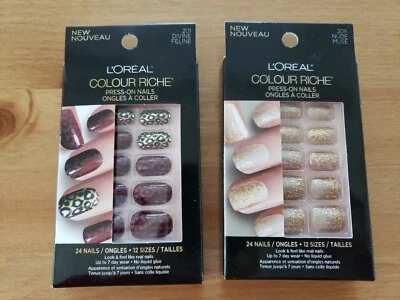 Uñas a presión ricas en colores loreales - diseños divinos felinos y musas desnudas - nuevas en caja Foto 1 de 4