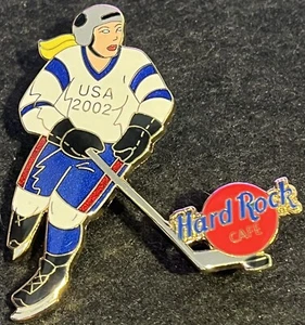 Hard Rock Cafe ONLINE 2002 WINTER GAMES PIN LE 500 Hockey Player Salt Lake 11249 - Picture 1 of 1