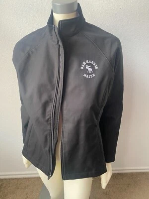 Chaqueta cortavientos Charles River Apparel para mujer Bar Harbor Maine negra L Foto 1 de 4