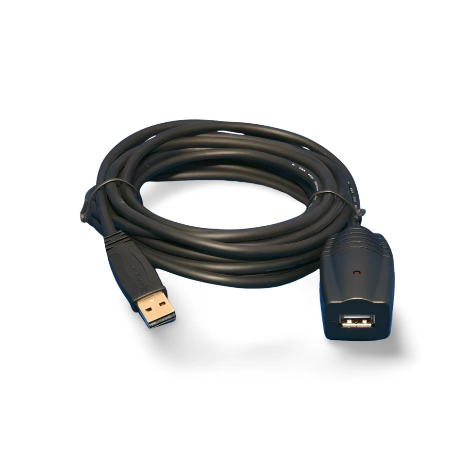 16ft USB 2.0 Shielded Active Extension Cable Type A Male to A Female - Black - Image 1 of 1