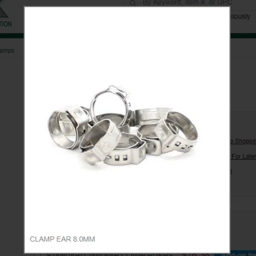 PROGERAL CLAMP EAR 8.0MM (Set of 10) # 118-080