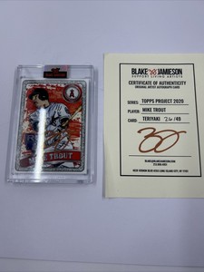Topps Project 2020 Blake Jamieson Mike Trout  /49 Teriyaki Paint Autograph Auto
